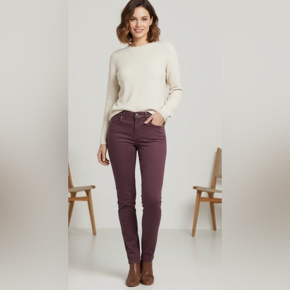 Draper James Denim - Draper James Women's Burgundy Skinny Jeans